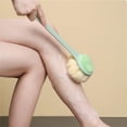 thumbnail image 4 of OAVQHLG3B Loofah Back Scrubber Long Handle Shower Body Brush with Soft Mesh Sponge for Women Skin Exfoliating Bath, Massage, 4 of 5