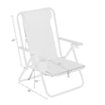 thumbnail image 6 of Resenkos Portable High Strength Beach Chair with Adjustable Headrest, Portable Folding Chair, Reclining Chair Blue, 6 of 13