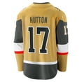 thumbnail image 3 of Men's Fanatics Ben Hutton Gold Vegas Golden Knights Home Premier Breakaway Player Jersey, 3 of 3