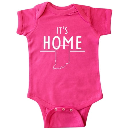 

Inktastic It s Home- State of Indiana Outline Gift Baby Boy or Baby Girl Bodysuit