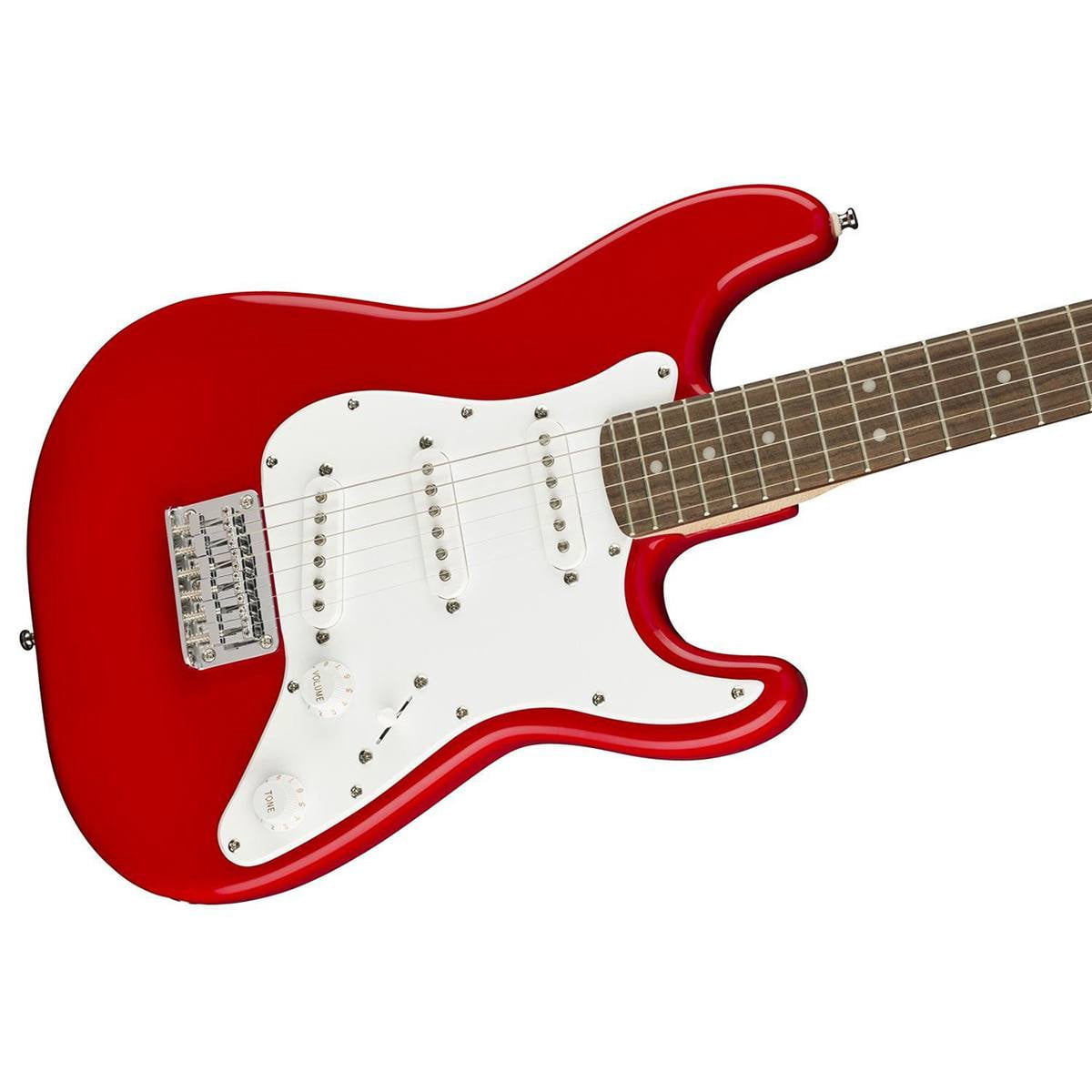 Squier Mini Strat V2 Electric Guitar (Torino Red, Indian Laurel