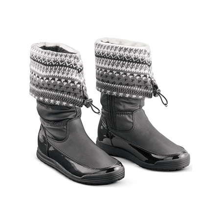 Totes Fold Over Drawstring Pull On Boots
