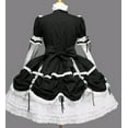 thumbnail image 3 of Dress court retro lace gothic coslpay dress fluffy sleeve dress, 3 of 4