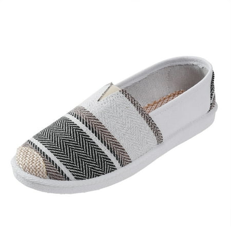 

Qufokar Women S Snow Boots Transparent Sandals for Women Heels Women Shallow Mouth Simple Single Shoes Casual Shoes Work Shoes Canvas Colorblock Striped Pattern Slip On Shoes