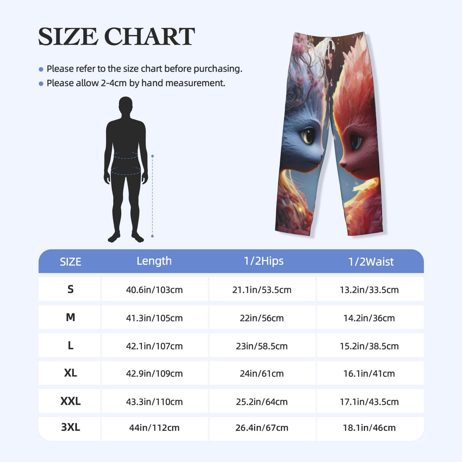 Gukieu Cute Red And White Elf Print Men's Home Trousers, Elastic Drawstring Home Pajamas Clothing Suitable for Adult Men-Large