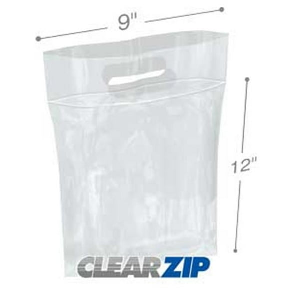 International Plastics CZD0912 9 x 12 in. 0.003 ClearZip Lock Bags, 0.003 Gauge - Case of 500