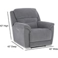 thumbnail image 2 of KINGCOMFORT King of Comfort Knockout Triple Power Recliner with Zero Grav Mech, and Ext Footrest. 350 Lbs Wt. Capacity, 72" Ext. Length, Suggested User Ht 5'6" to 6'2". Free Outside Delivery, 2 of 5