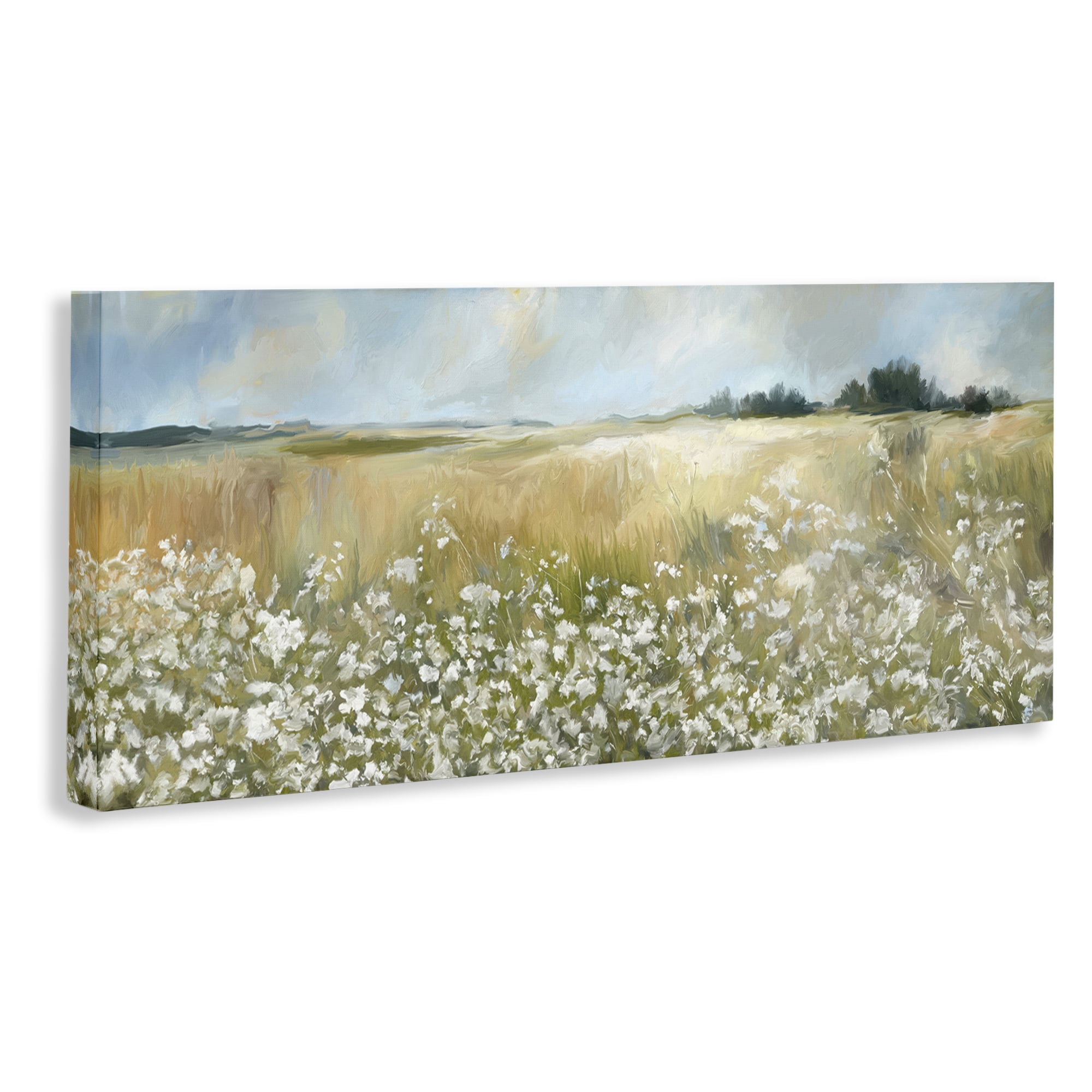 Stupell Industries Panoramic Prairie Horses Landscape & Nature Photography Wrapped Canvas Art Print Wall Art, 48 x 20