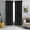 Black, variant on 2 Panels Orange solid blackout rod pocket foam lined window curtain drape R64 37" width x 63" length each pc