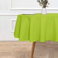 thumbnail image 2 of LAICAIW Round Tablecloth-48 Inch-Water Resistant Spill Proof Washable Polyester Table Cloth Decorative Fabric Table Cover for Dining Table, Buffet Parties and Camping, Apple Green, 2 of 7