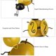 thumbnail image 3 of 4 piezas de decoración de pared de abeja de Metal, arte de pared de abeja para jardín al aire libre, cercas de césped, decoración de oficina, dormitorio, sala de estar, decoración del hogar, 3 of 5