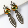 thumbnail image 3 of Oranges Vintage Copper Crown-Shaped Bookmarks: Stainless Steel Material, Ideal Gift for Readers and Book Lovers - Set of 2 Bookmarks, 3 of 5