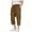 Khaki, variant on ZACPNCV Girls Capri Pants Elastic Waist Straight Leg Drawstring for Kids Summer Pants with Pockets Khaki 13-14 Years