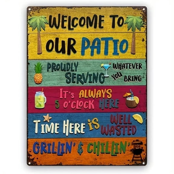 HELLOYOUNG Stroll Printed Welcome Yard Sign – Perfect Birthday or Christmas Gift for New Family, Friends, or Neighbors! Classic Metal Decor