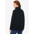 thumbnail image 2 of Woman Within Plus Size Microfleece Quarter-Zip Pullover, 2 of 6