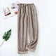 thumbnail image 4 of Pantalones de dormir de terciopelo coral grueso para mujer - Pantalones acolchados de talla grande para el invierno, cintura elástica - Poliéster, 4 of 4