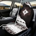 thumbnail image 3 of Uorisanigo Ethnic Style Car Front Seat Covers Waterproof Car Seat Covers Front Seats Only Stretch Polyester Fabric Cover Easy to Install Universal Fit for Most Vehicle, 3 of 7