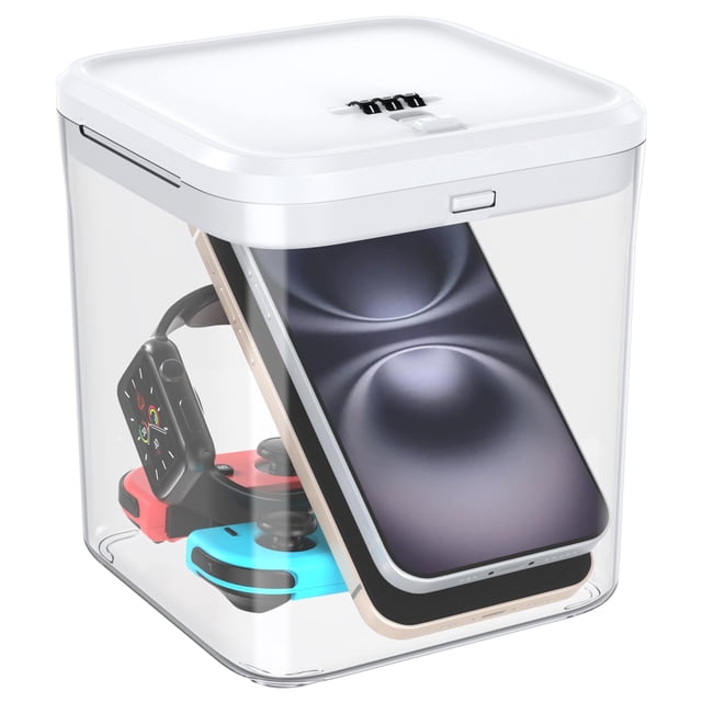 Caja de almacenamiento YSky de 13 x 13 x 12 cm, con cerradura, multiusos