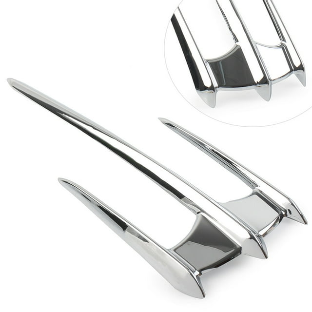 Chrome Goldwing Fairing Trunk Lid Accents for Honda GL1800 2001 - 2011