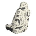 thumbnail image 2 of Wukai Vintage Moon Fox Full Set Car Seat Covers with Soft Padding Universal Auto Front Seats Protector and Cushion Mat, 2 of 5
