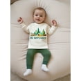 thumbnail image 4 of Rovasas Baby Boy Fall Outfit Camping Print Sweatshirt with Pants 2 Pcs Set, 4 of 9