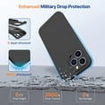 thumbnail image 4 of Designed for  14 Pro Max Case  with 2 Pack Screen Protectors [Upgraded Enhanced Camera Protection] Shockproof Liquid Silicone Case with Microfiber Lining 6.7 inch(Chocolate), 4 of 16