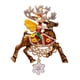 thumbnail image 3 of Broche de Reno de Navidad Perfecl Accesorio de Ciervo 7,8 cm x 6,3 cm, 3 of 8