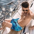 thumbnail image 2 of luoweisi Men's Beach Shorts Quick Dry Swim Trunks with Mesh Lining Dolphin L, 2 of 5