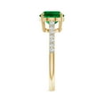 thumbnail image 3 of ANGARA Lab Grown 2.25 Ct East-West Oval Emerald Cathedral Engagement Ring for Women in 14K Yellow Gold (Size-10x8mm) | May Birthstone, Anniversary, Jewelry Gift for Women | Lab-Grown Emerald Ring, 3 of 9