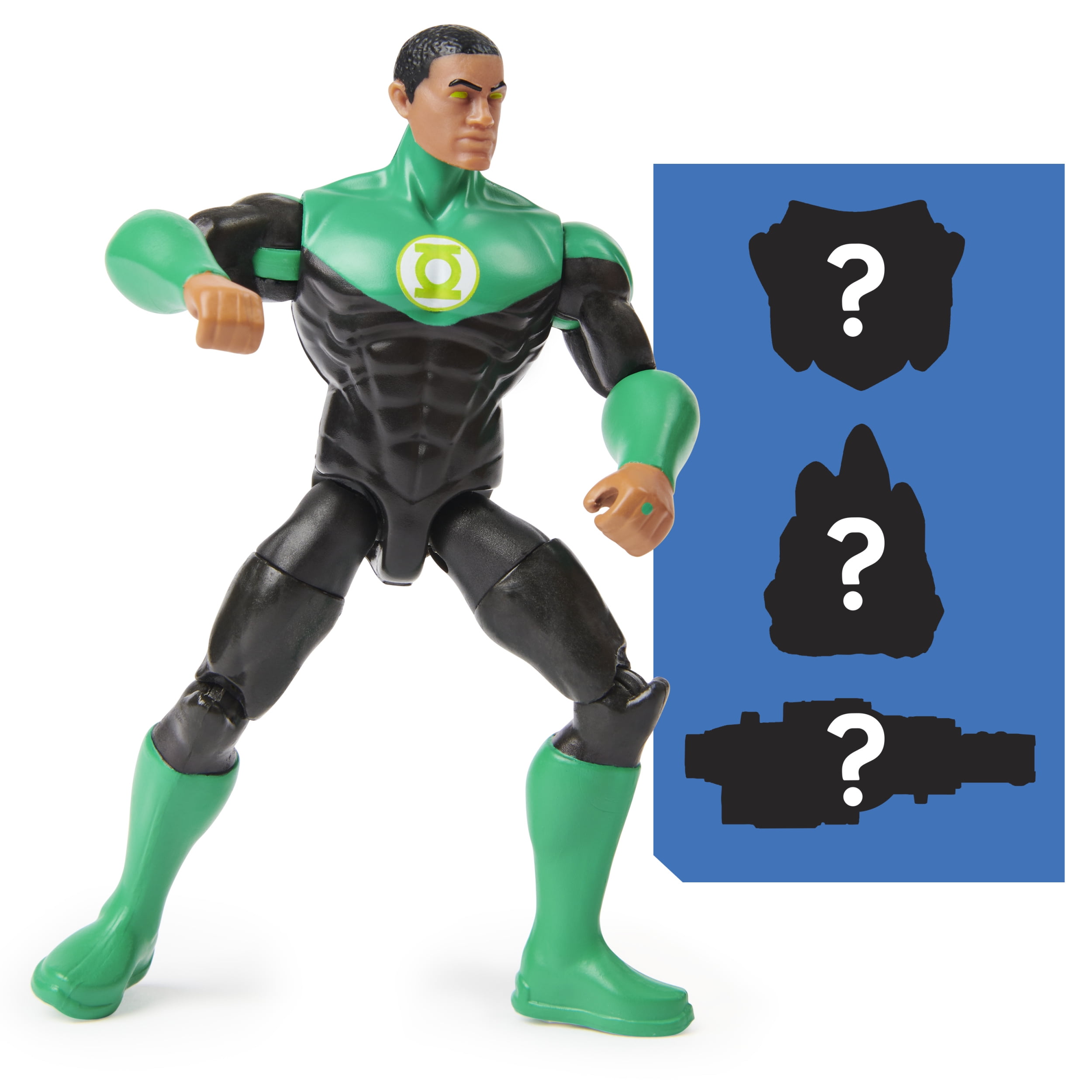 DC Comics 4-inch GREEN LANTERN Action Figure with 3 Mystery Accessories,  Adventure 4