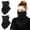Black, variant on Lanola Neck Gaiter 3 Pack, UPF 50+ Sun Protection Face Mask Bandana with Ear Hooks, Breathable Cooling Scarf for Hiking, Cycling & Running