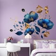thumbnail image 4 of Lilixerw Large Flower Wall Decals,Vinyl Wall Decals Removable Peel and Stick Wall Stickers,Safe for Walls,Repositionable,for Living Room Bedroom Bathroom Decor, 4 of 7