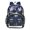 Navy Butterfly, variant on Large Clear PVC Backpack Heavy Duty See Through Backpack for Adults Work Travel, Blue Pink-bows Printed 12L