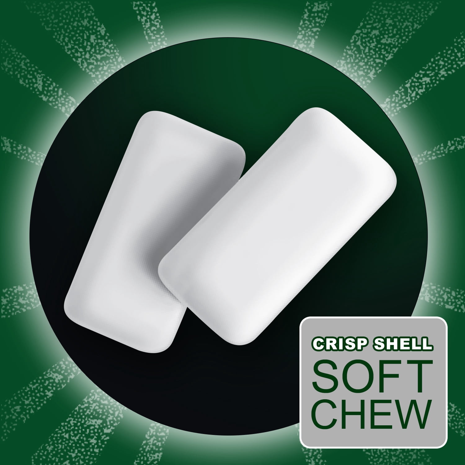 (4 pack) Eclipse Spearmint Sugar Free Chewing Gum Bulk pack - 60 Pieces Bottle
