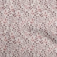 thumbnail image 1 of oneOone Viscose Chiffon Maroon Fabric Leaves Sewing Craft Projects Fabric Prints By Yard 42 Inch Wide, 1 of 4