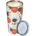 thumbnail image 2 of Basketball Game Tumbler, Sports 20oz Stainless Steel Insulated Travel Tumbler,Travel Coffee Mug with Lid and Straw Cups Gifts for Women Men, 2 of 6
