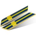 thumbnail image 1 of HSHDLDF Car Styling 3D Aluminum Epoxy National Flag Logo Emblem Sticker Metal Decal Badge Auto Exterior Accessory (Sweden Gold), 1 of 3