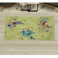 thumbnail image 1 of Butterfly Decorative Rug, Springtime Flying Moths on Vintage Style Background Wings Transformation, Quality Carpet for Bedroom Dorm and Living Room, 6 Sizes, Avocado Green, by Ambesonne, 1 of 1