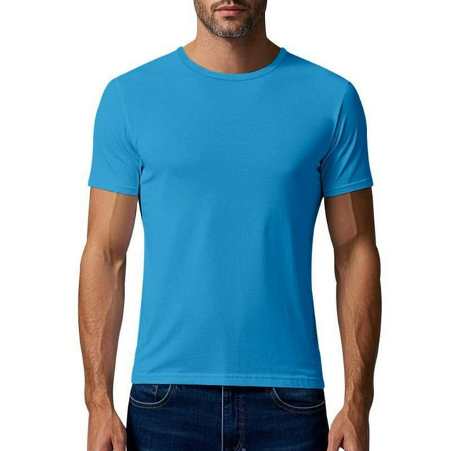 fatyb Athletic T Shirts for Men Quick Dry Running Tops Casual Short Sleeve Mens Gym Workout Tee Tops