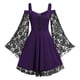 thumbnail image 1 of Gothic Dresses For Women Cold Shoulder Butterfly Sleeve Lace Halloween Dress, 1 of 5