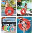 thumbnail image 3 of Anillo inflable de confeti rojo Cota Global con forma de flotador para piscina, 91 cm, 3 of 7
