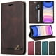 thumbnail image 2 of Luxury RFID Blocking Protect Leather Flip Case For iPhone 15 14 13 12 11 Pro XS Max XR X 8 7 6 Plus SE 2022 Wallet Phone Cover, 2 of 5