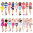thumbnail image 4 of 36 Uds. Conjunto de ropa de muñeca, falda de muñeca de poliéster, pantalones, Mini para cambiarse de ropa, juego JShteea  El nuevo, 4 of 9