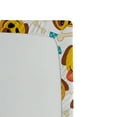 thumbnail image 3 of Ambesonne Emoji Fitted Sheet, Bones and Playful Puppy Faces, California King, Orange Blue Brown, 3 of 3