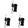 thumbnail image 1 of Tensores ajustables reflectantes de 5 m y 4 mm para exteriores, para camping y senderismo (negro), 1 of 6