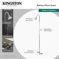 thumbnail image 5 of Kingston Brass CCK2137BEX Essex Wall Mount Shower Combo, Brushed Brass, 5 of 6