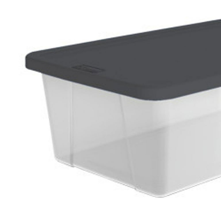 Homz Snaplock 6 Quart Clear Organizer Storage Container Bin with