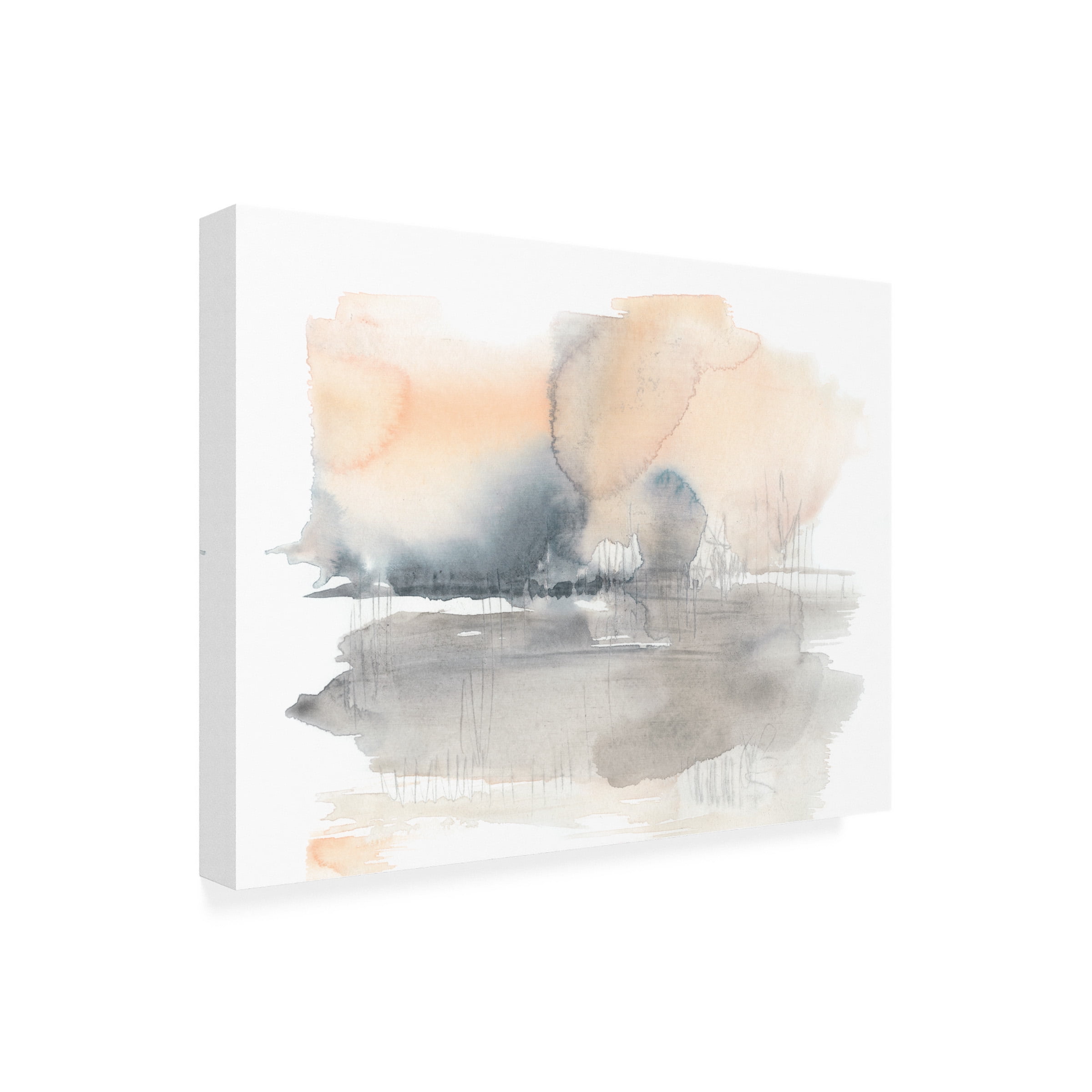 Jennifer Goldberger 'Blush Haze II' Canvas Art