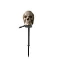 thumbnail image 3 of SDJMa Halloween Decorations Solar Stake Lights, Waterproof Skull Solar Lights, Outdoor Scary Halloween Landscape Lights for Garden Yard Lawn Walkway, Warm White, 3 of 8