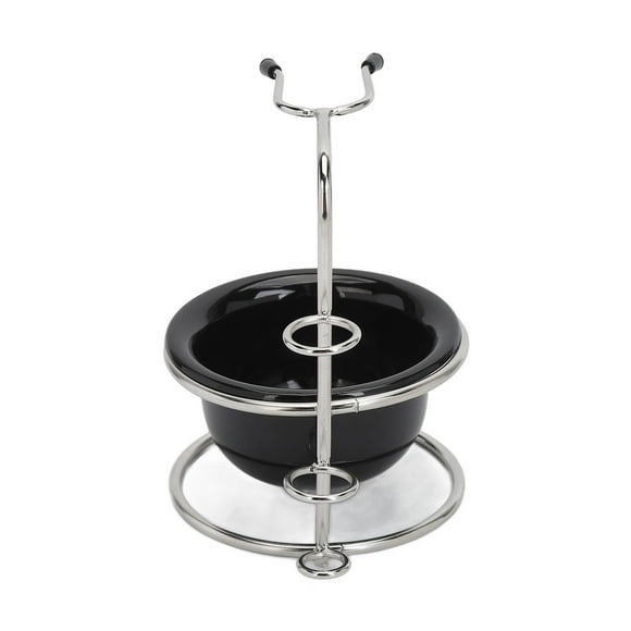 Soporte Para Brocha De Afeitar, Cuenco De Espuma Para Afeitar Para Hombres De Fácil Uso, Portátil Resistente Para Barbería